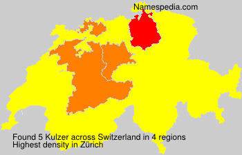 Surname Kulzer in Switzerland Surname Kulzer in Switzerland