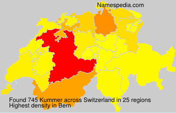 Surname Kummer in Switzerland Surname Kummer in Switzerland