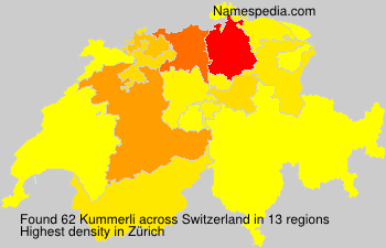 Surname Kummerli in Switzerland Surname Kummerli in Switzerland