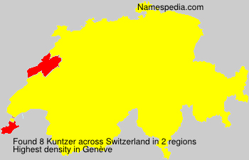 Surname Kuntzer in Switzerland Surname Kuntzer in Switzerland
