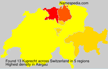 Surname Kuprecht in Switzerland Surname Kuprecht in Switzerland