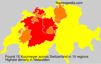 Surname Kurzmeyer in Switzerland Surname Kurzmeyer in Switzerland