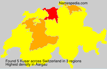 Surname Kusar in Switzerland Surname Kusar in Switzerland