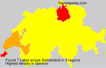 Surname Labat in Switzerland Surname Labat in Switzerland