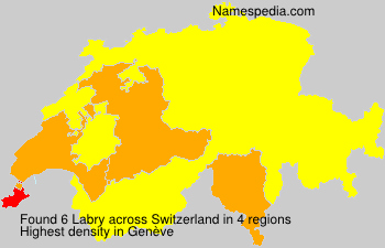 Surname Labry in Switzerland Surname Labry in Switzerland