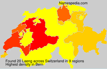 Surname Laeng in Switzerland