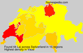 Surname Lai in Switzerland