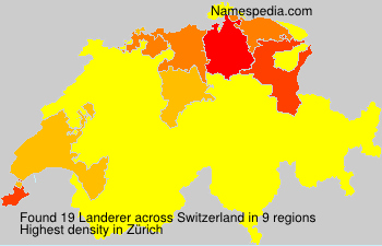 Surname Landerer in Switzerland Surname Landerer in Switzerland