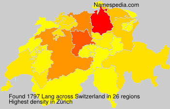 Surname Lang in Switzerland Surname Lang in Switzerland