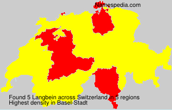 Surname Langbein in Switzerland Surname Langbein in Switzerland