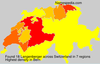 Surname Langenberger in Switzerland Surname Langenberger in Switzerland