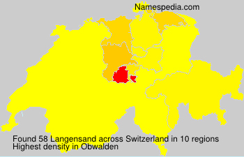 Surname Langensand in Switzerland Surname Langensand in Switzerland