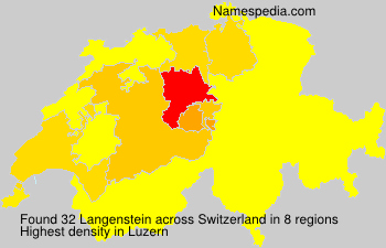 Surname Langenstein in Switzerland Surname Langenstein in Switzerland