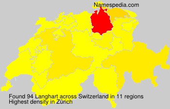Surname Langhart in Switzerland
