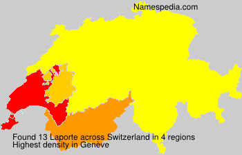 Surname Laporte in Switzerland Surname Laporte in Switzerland