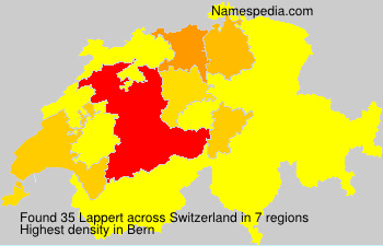 Surname Lappert in Switzerland Surname Lappert in Switzerland