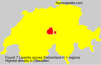 Surname Larentis in Switzerland Surname Larentis in Switzerland