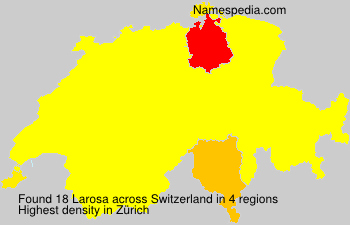 Surname Larosa in Switzerland