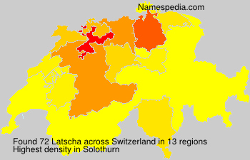 Surname Latscha in Switzerland Surname Latscha in Switzerland