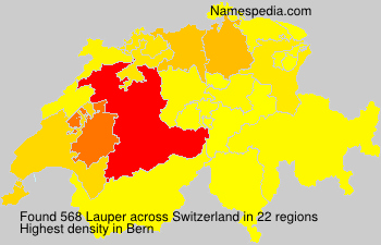Surname Lauper in Switzerland Surname Lauper in Switzerland