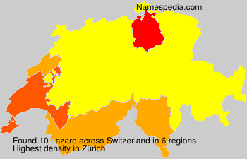 Surname Lazaro in Switzerland Surname Lazaro in Switzerland