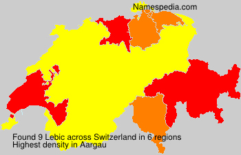 Surname Lebic in Switzerland Surname Lebic in Switzerland
