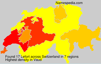 Surname Lefort in Switzerland Surname Lefort in Switzerland