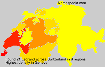Surname Legrand in Switzerland Surname Legrand in Switzerland