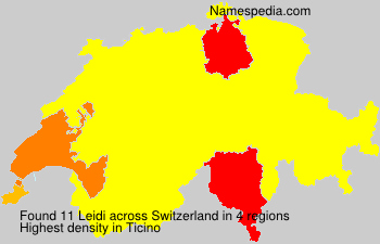 Surname Leidi in Switzerland Surname Leidi in Switzerland