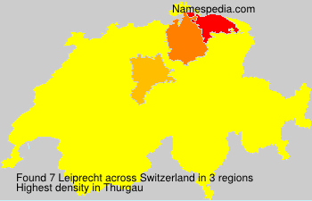 Surname Leiprecht in Switzerland