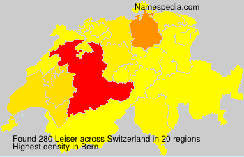 Surname Leiser in Switzerland Surname Leiser in Switzerland