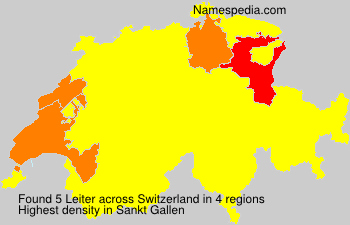 Surname Leiter in Switzerland Surname Leiter in Switzerland