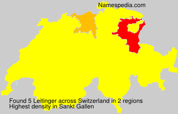 Surname Leitinger in Switzerland