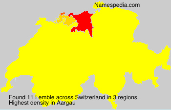 Surname Lemble in Switzerland Surname Lemble in Switzerland