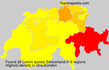 Surname Lemm in Switzerland