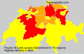 Surname Lenk in Switzerland Surname Lenk in Switzerland