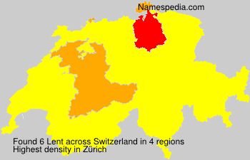 Surname Lent in Switzerland Surname Lent in Switzerland
