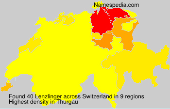 Surname Lenzlinger in Switzerland Surname Lenzlinger in Switzerland