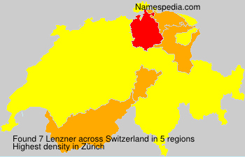 Surname Lenzner in Switzerland Surname Lenzner in Switzerland