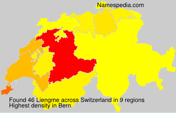 Surname Liengme in Switzerland Surname Liengme in Switzerland