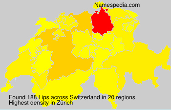 Surname Lips in Switzerland Surname Lips in Switzerland