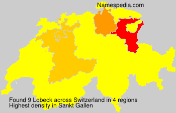Surname Lobeck in Switzerland Surname Lobeck in Switzerland
