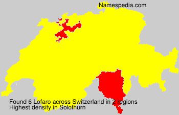 Surname Lofaro in Switzerland Surname Lofaro in Switzerland