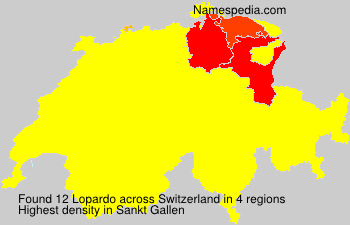 Surname Lopardo in Switzerland Surname Lopardo in Switzerland