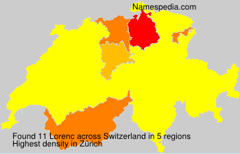 Surname Lorenc in Switzerland Surname Lorenc in Switzerland