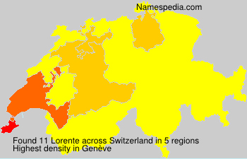 Surname Lorente in Switzerland Surname Lorente in Switzerland