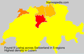 Surname Loshaj in Switzerland Surname Loshaj in Switzerland
