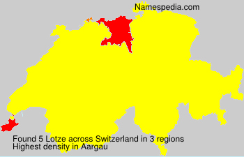 Surname Lotze in Switzerland Surname Lotze in Switzerland