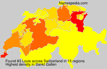 Surname Louis in Switzerland