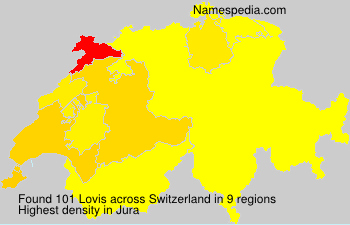 Surname Lovis in Switzerland Surname Lovis in Switzerland